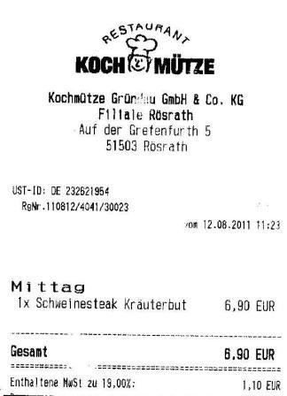 mgri Hffner Kochmtze Restaurant